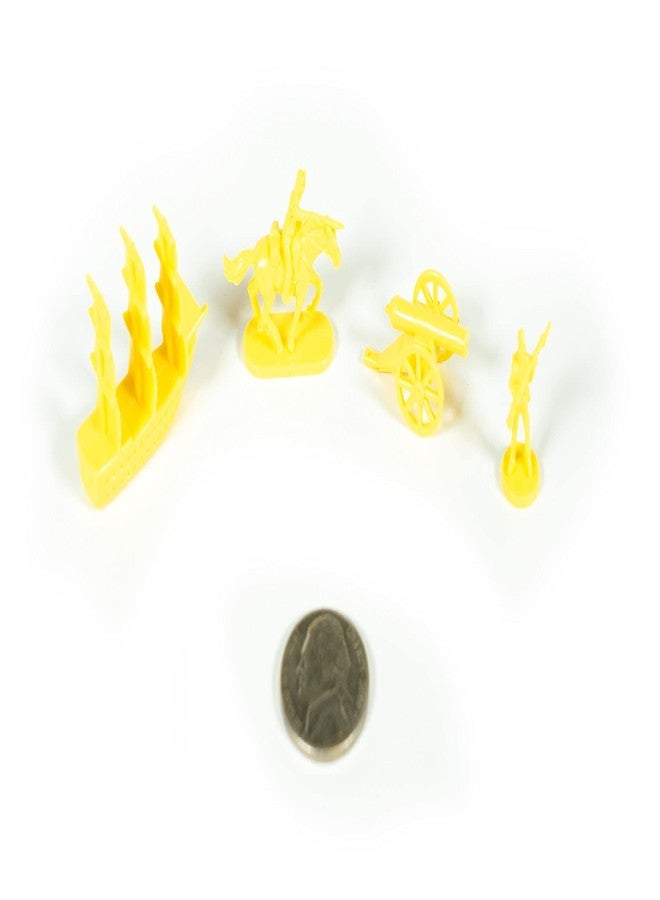 Morrison Games Napoleonic & Civil War Military Miniatures (Yellow): Plastic Toy Soldiers Set: Infantry, Cavalry, Artillery, Ships - Image 3